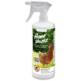 Home Shield Instant White Easy Milbenspray 1 Liter - Anti Milben Mittel für Hühner gegen Rote Vogelmilbe im Hühnerstall - 1L Sprühflasche