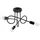 Sollux SL.1434 Kronleuchter Loop 3 schwarz
