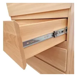 Erst-Holz Kommode Massivholz Buche Sideboard Anrichte 4 Schubladen 90.51-90