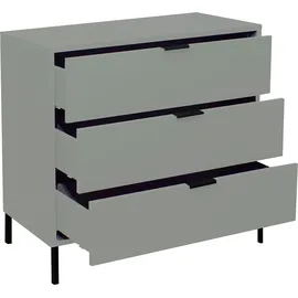 Mäusbacher Kommode MÄUSBACHER "Bonnie TOPSELLER", grün (pine grün matt), B:81cm H:80cm T:45cm, Holzwerkstoff, Sideboards, Kommode, Kommode mit 3 Schubladen