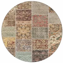 Bamyum Nadine Bedruckter 200x200 Teppich Chenille-Druck Maschinell Hergestellt