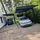 Ximax Carport Wing 2,80 x 5,31 m anthrazit mit Regenrinne