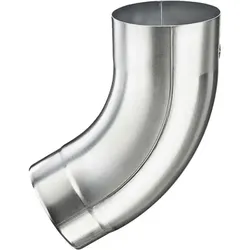 Zink-Rohrbogen 60°, 100mm, mit Einzug