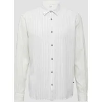 S.Oliver Regular Fit: Freizeithemd aus Leinen-Baumwoll-Mix, Weiss, S