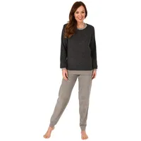 RELAX by Normann Frottee Pyjama Damen Schwarz 36/38
