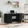 vidaXL Schreibtisch mit Regal Schwarz Eichen-Optik 140 x 50 x 75 cm
