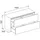 Keuco Edition 11 Sideboard 2 Frontauszüge, mit / Cashmere Glas satiniert