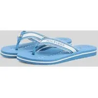 Zehentrenner mit Logo Details, Blau, 37