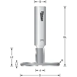 T-Nut Radiusfräser