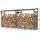 Quick Star Kaminholzregal Metall 185 x 70 x 185 cm 4,6 m3 2 Stück grau