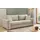 Jockenhöfer Schlafsofa Polyester 2-Sitzer Beige/Grau