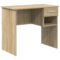 VidaXL Schreibtisch mit Stauraum Sonoma Eiche 90x49.5x75 cm Holzwerkstoff