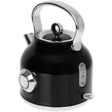 Adler AD 1346b Wasserkocher mit Thermometer, 2200W, 1.7L, Schwarz
