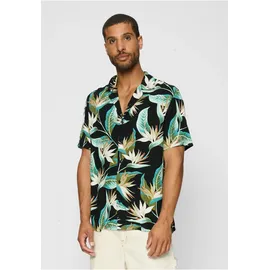 URBAN CLASSICS Bloom Hemd Black / Multicolor XL