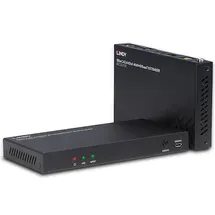 Lindy HDMI HDBaseT, Extender, KVM Switch, Schwarz