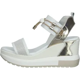 Nero Giardini Keilsandaletten Herren Beige/Gold/Weiß 41