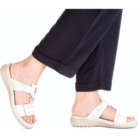 Rieker Damen Pantolette silber/platin, Damen:40 EU