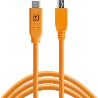 Tether Tools USB-C zu 2.0 Mini B 5-polig, 4.60 m Orange