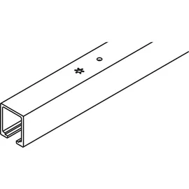 HAWA Laufschiene Aluminium, eloxiert, gelocht,