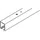 HAWA Laufschiene Aluminium, eloxiert, gelocht,