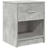 vidaXL Nachttisch mit Schublade Betongrau 40x34x50 cm