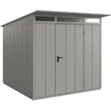 Hörmann Metall-Gerätehaus Berry Modern mit Pultdach Typ 2, 248 x 283 cm,graualuminium,7 m2