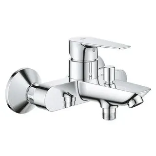 Grohe Grohe, Badarmatur, StartEdge Wannenarmatur, mit Metallhebel, Temperaturbegrenzer, energiesparend, chrom Aufputz, Einhebelmischer