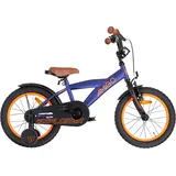 AMIGO Kinderfahrräder Jungen Explorer 16 Zoll 23 cm Jungen Rücktrittbremse Blau/Orange - Blau/Orange