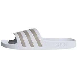 adidas Adilette Aqua Cloud White / Platinum Metallic / Cloud White 37