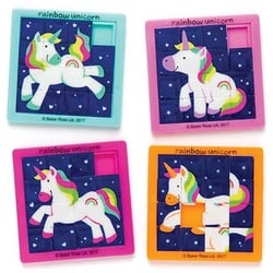 Schiebepuzzles "Regenbogen-Einhorn" (pro Set 8) Mitgebsel