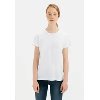 CAMEL ACTIVE Kurzarm T-Shirt aus Organic Cotton in Weiß