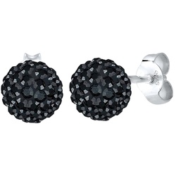 Elli Kugel Kristalle Funkelnd Elegant Silber Schwarz Damen 
