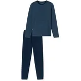 SCHIESSER Herren Schlafanzug Casual Essentials in Admiral | Gr.: L