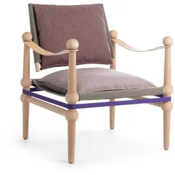 Magis Twain Sessel, buche natur / pink