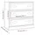 vidaXL Sideboard Weiß 70x35,5x67,5 cm Holzwerkstoff
