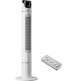 Tectake Turmventilator 110 cm Weiß
