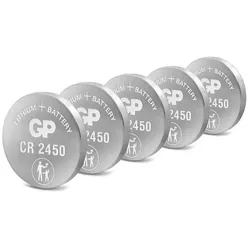 GP Lighting 5x Knopfzellen »CR2450« Knopfzelle 600 mAh