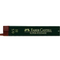 FABER-CASTELL SUPER-POLYMER Feinminen-Bleistiftminen schwarz H 0,5 mm, 12 St.