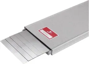 Hasberg Unterlagsfolien-Set 5-teilig 100x500 mm, rostfrei, Dicke: 0,4 mm