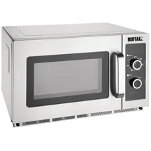 Buffalo Professionelle Mikrowelle Manuell 34L Silber