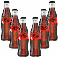 Coca Cola Zero 6er Set Zero Sugar 6x 0,2L inkl. Pfand MEHRWEG Glas Zuckerfrei
