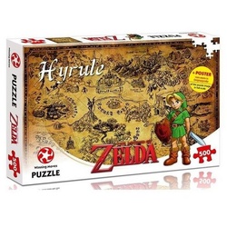 Winning Moves Puzzle WIN45490 - Zelda: Hyrule Feld - 1000 Teile Puzzle, für..., 1000 Puzzleteile bunt