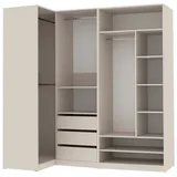 marmex möbel Garderobenschrank TRES P Beige/Grau
