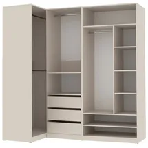 marmex möbel Garderobenschrank TRES P Beige/Grau