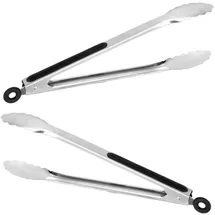 Gravidus Grillwender 2er Set Edelstahl schwarz