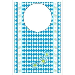 Mank Lätzchen aus Vliesstoff Bayern, 42 x 60 cm, 100 Stück - Volksfest Wiesn Bavaria