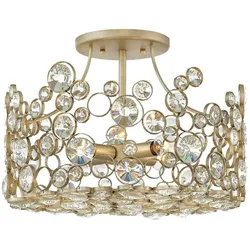 Anya Semi Flush - Silberblatt