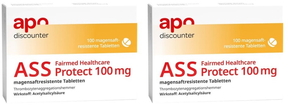 ASS 100 mg Protect, magensaftresistent von apodiscounter