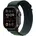 GPS + Cellular 49 mm Titangehäuse schwarz, Alpine Loop Armband dunkelgrün S