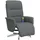 vidaXL Massagesessel mit Fußteil Stoff 84 x 105 x 84 cm Dunkelgrau drehbar